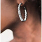 GLITZY By Association - Gunmetal Blockbuster Hoop Earring