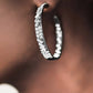 GLITZY By Association - Gunmetal Blockbuster Hoop Earring