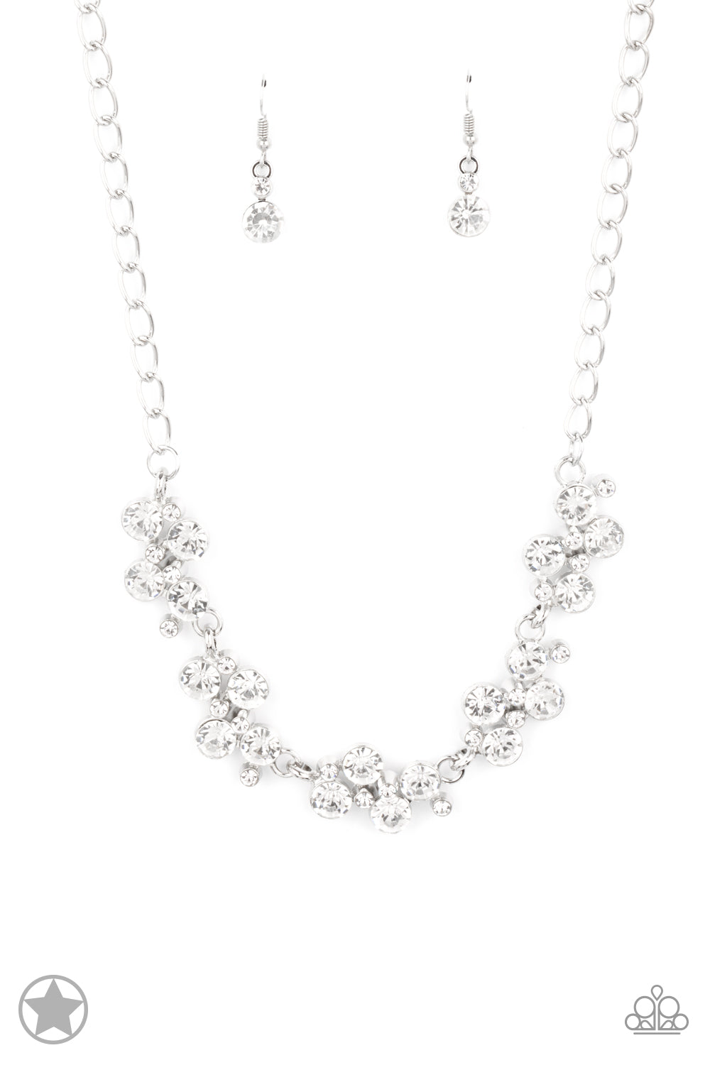 Hollywood Hills - White Blockbuster Necklace