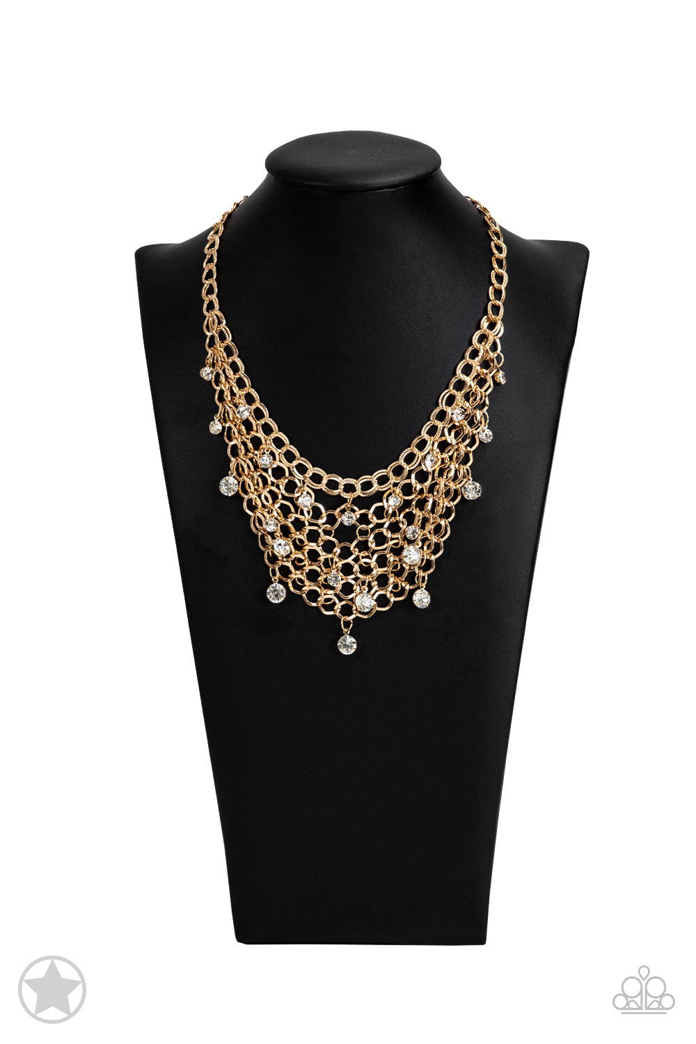 Fishing for Compliments - Gold Blockbuster Necklace