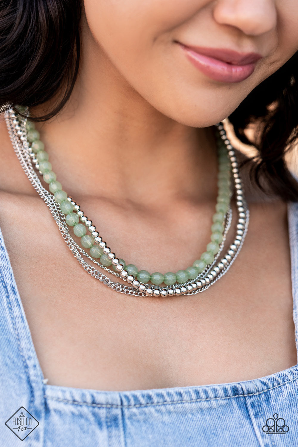 Boardwalk Babe - Green Necklace