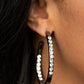 Borderline Brilliance - Black Hoop Earring