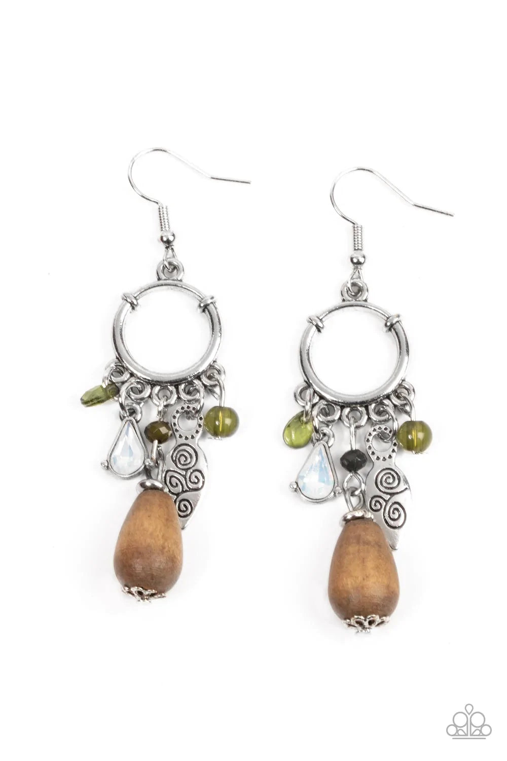 Bountiful Blessings- Green Earring