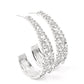 Cold as Ice - White Hoop Earring