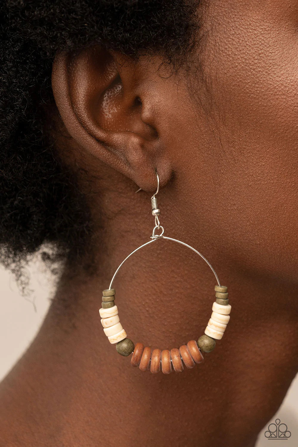 Earthy Esteem - Brown Earring