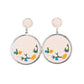 Embroidered Gardens - Multi Post Earring