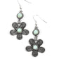 Free-Spirited Flourish - Blue Earring