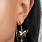 Full Out Flutter - Gold Hoop Earring