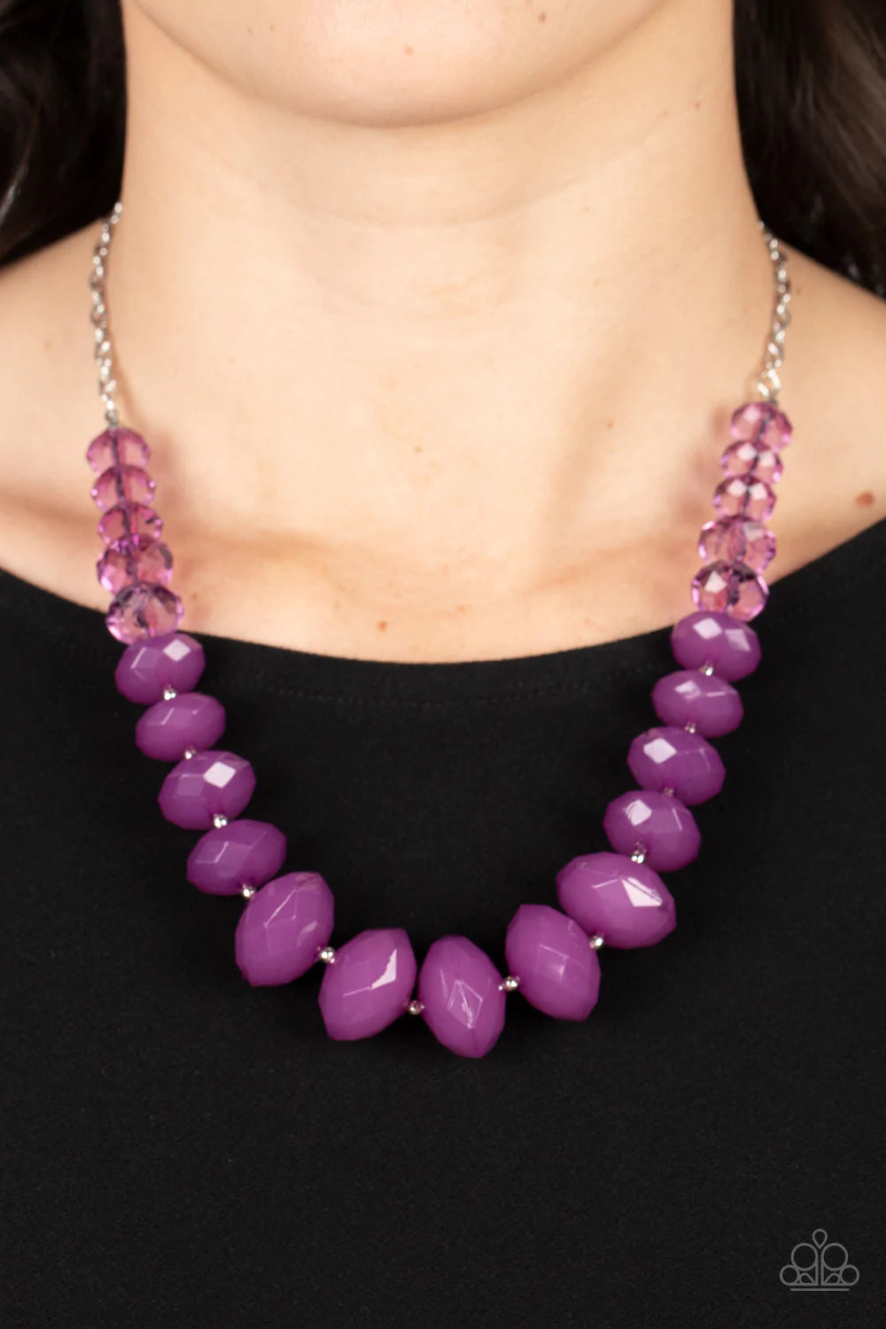 Happy-GLOW-Lucky - Purple Neklace