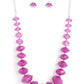 Happy-GLOW-Lucky - Purple Neklace