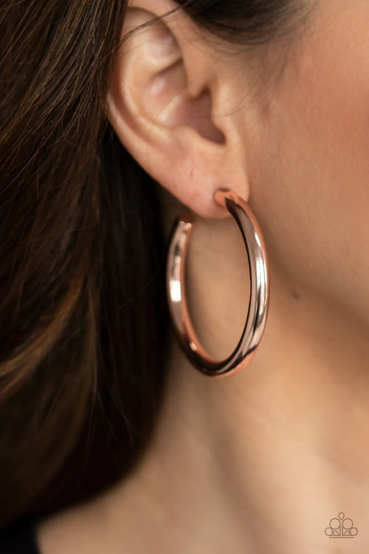 Hoop Hustle - Rose Gold Hoop Earring