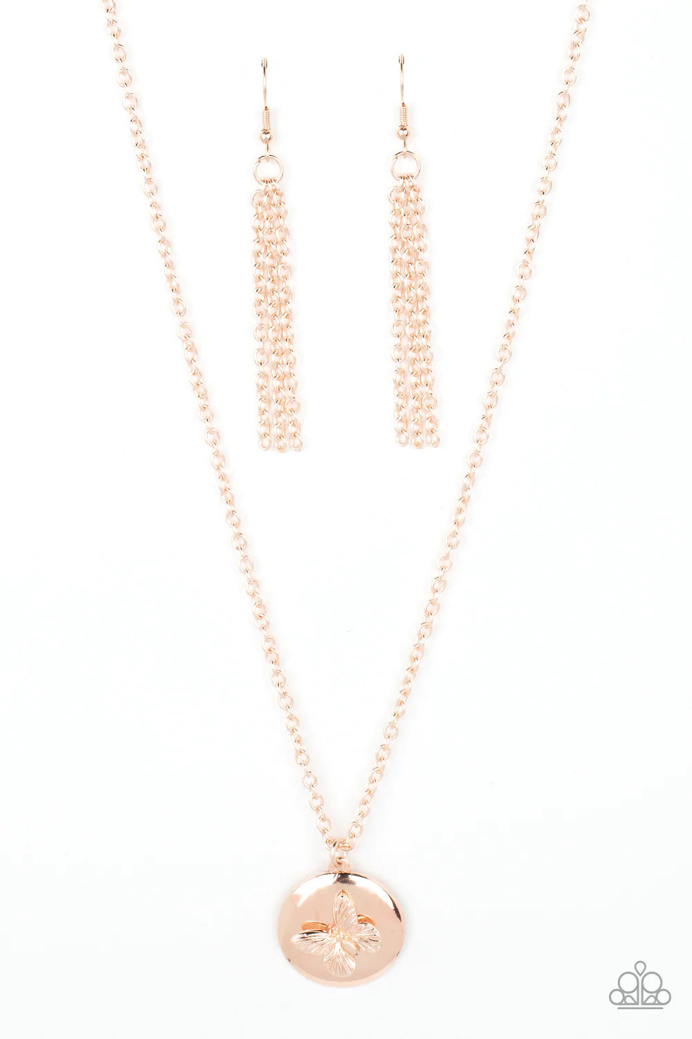 Monarch Meadow - Rose Gold Necklace