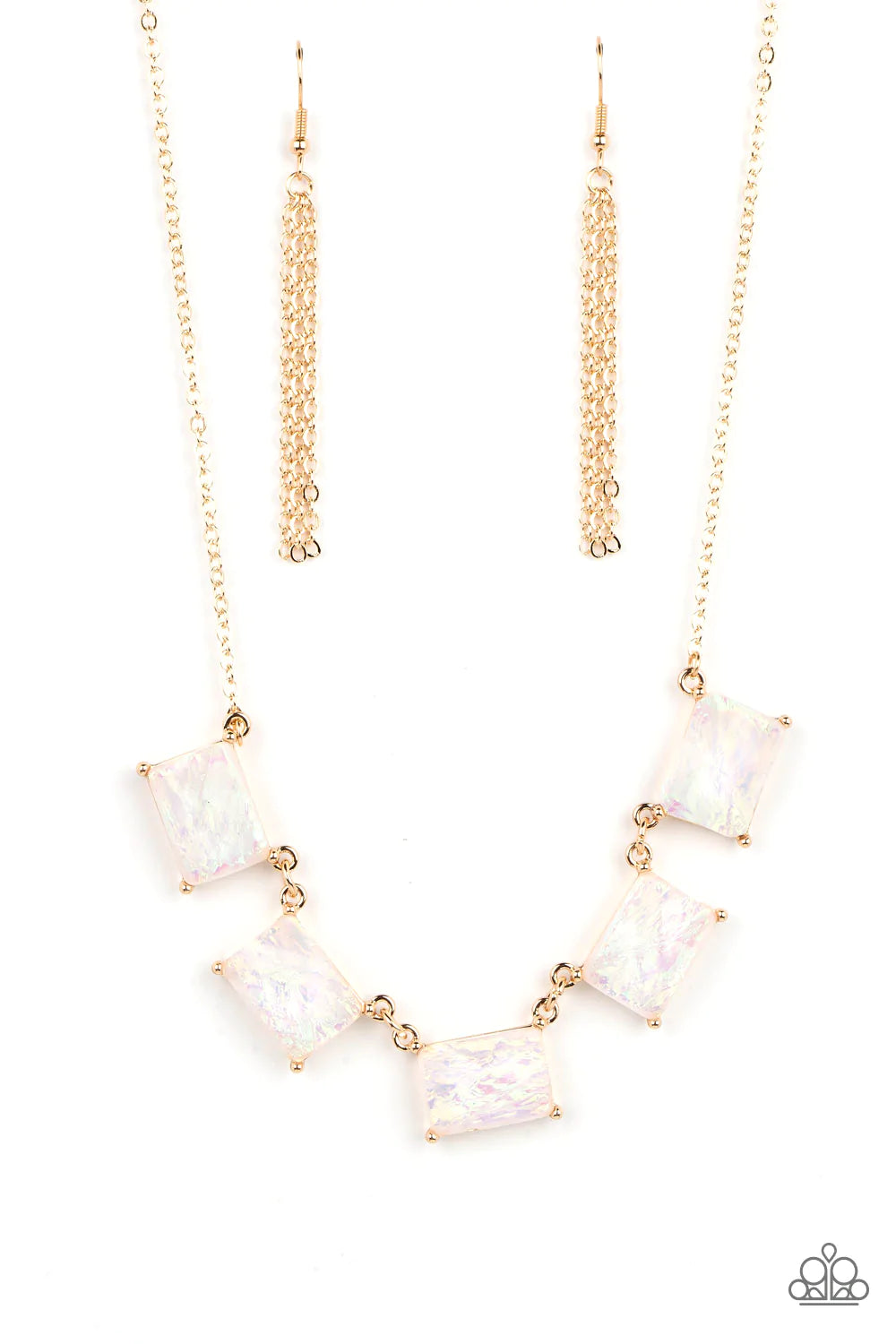 Opalescent Oblivion - Gold Necklace