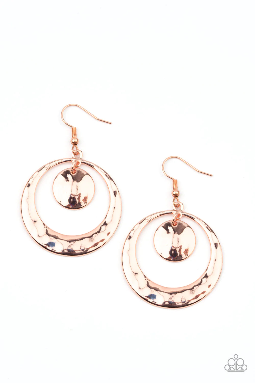 Rounded Radiance - Copper Earring