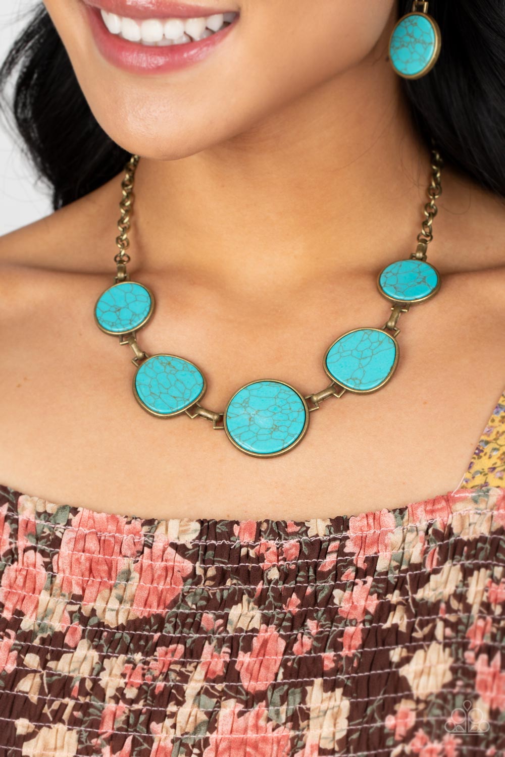 Santa Fe Flats - Brass Necklace