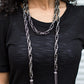 SCARFed for Attention (Gunmetal) - Black Necklace