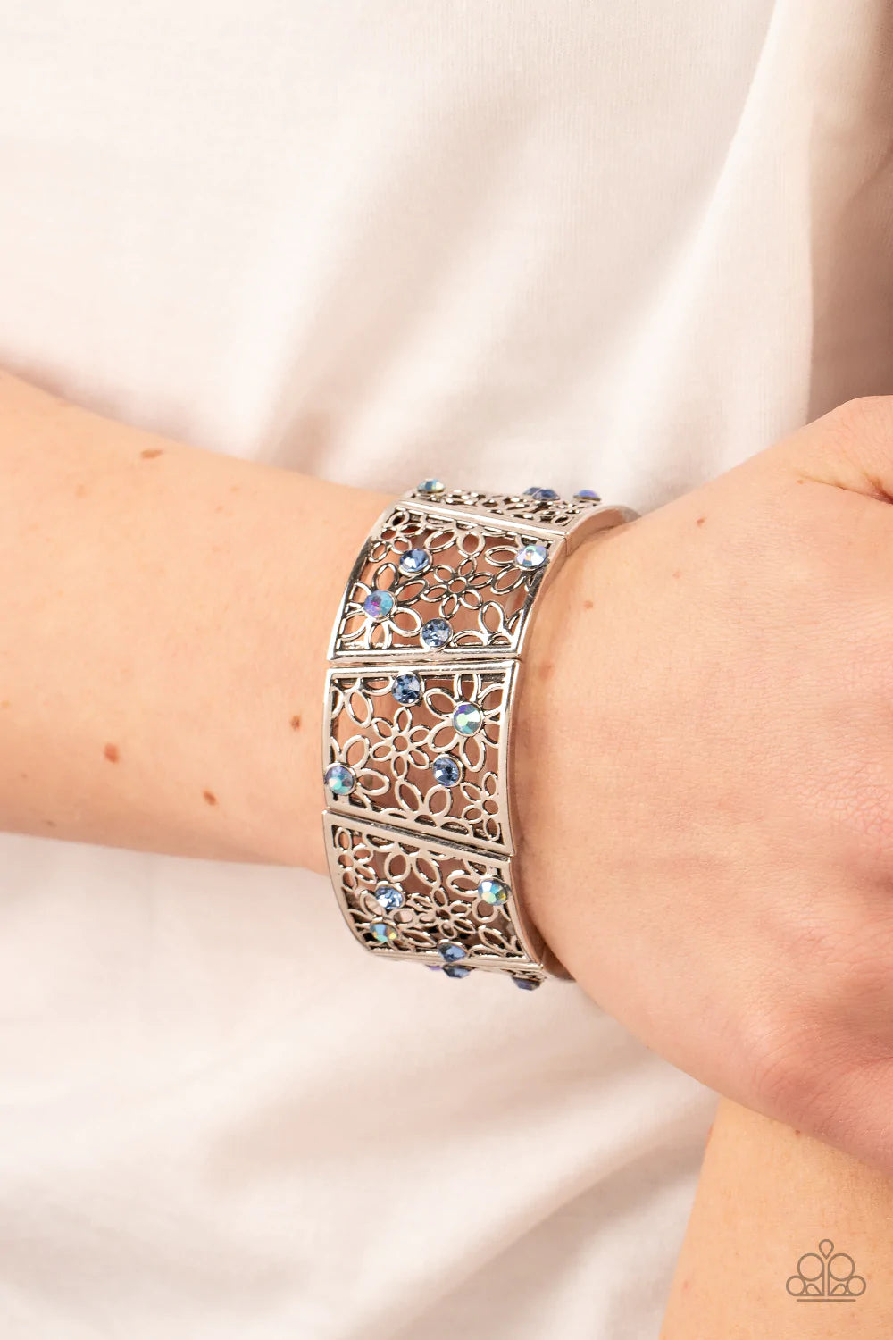 Spring Greetings - Blue Bracelet