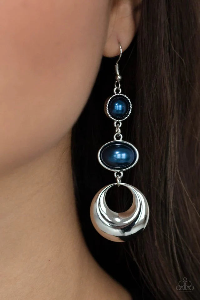 Bubbling To The Surface - Blue Earring